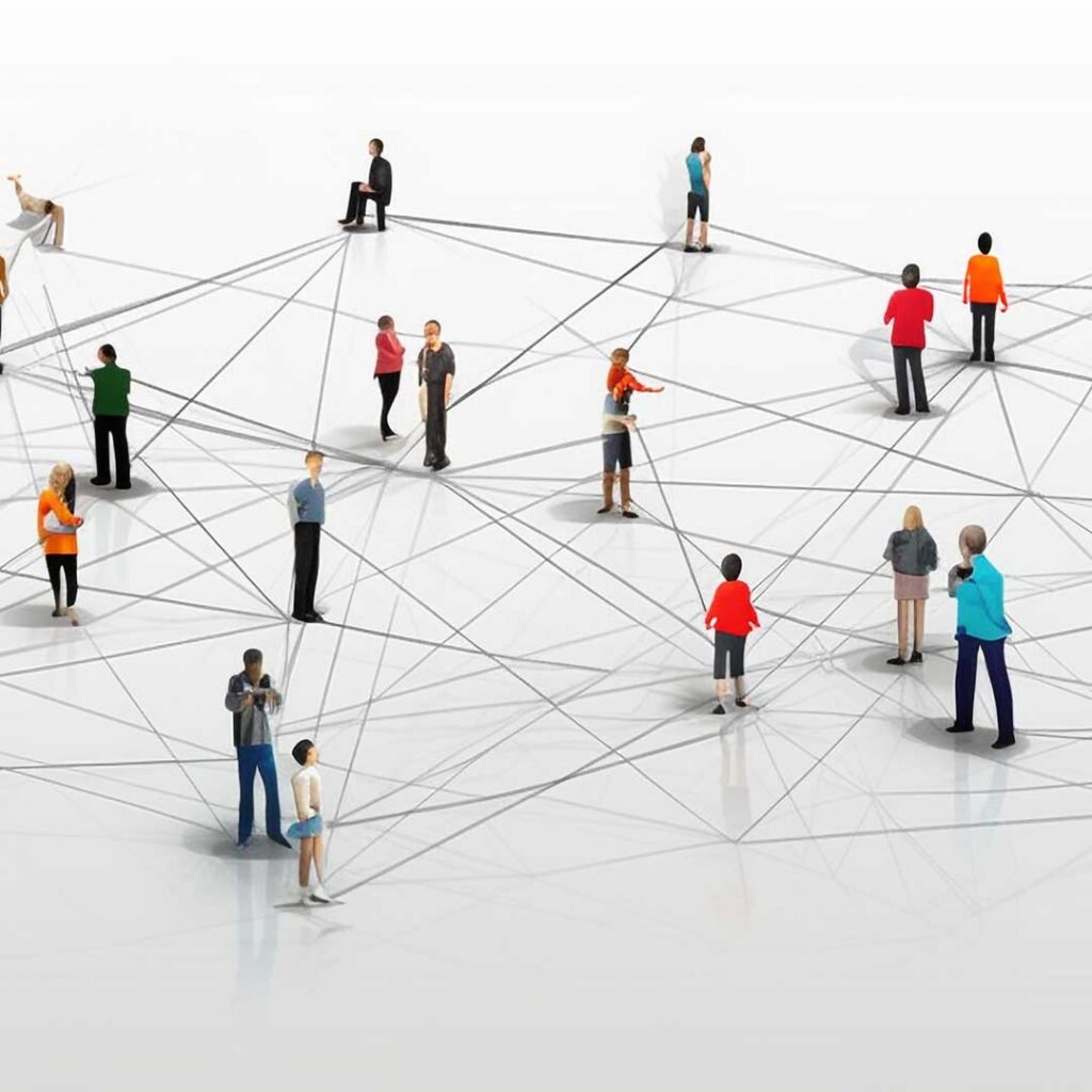 Connected people peer-to-peer