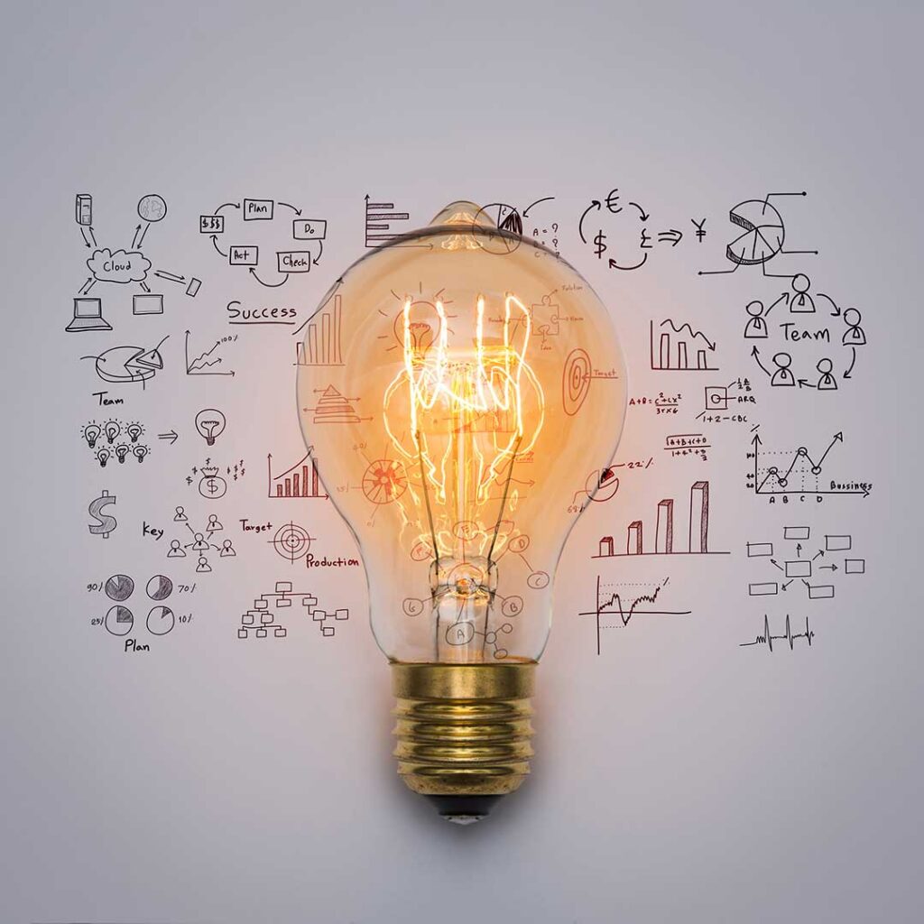 Light bulb accelerate innovation